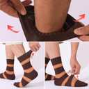 Striped Socks Tube Socks Retro Style Colorful Crew Funny Sock (Medium, Multicolor 14)