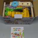 Kids Tool Set Toy with Drill, Wooden Toy for 2 3 4 5 Years Old Boy Girl, 37 Pcs Stem Montessori Toy for Learning Educational Construction Toy, Birthday Gift for Kids