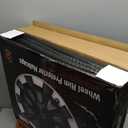 Wheel Rim Protect for Tesla Model Y 20" (2020-2024), Easy-Install Hubcaps Wheel Cover, Scratch-Resistant Car Tire Trim Rings, Stylish Design for Induction Wheels, Gunpowder 4Pcs Model Y Accessories