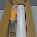 Cosy Family Plastic Wrap Stretch Film Roll - 1000ft 60 Gauge Industrial Strength 15 inch Wide Clear Plastic Wrap Roll with Handles for Pallet Wrapping Shipping Moving - Clear, Pack of 1