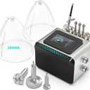 Beauty Star 3 in 1 Vacuum Cupping Therapy Machine with 1800ml Large Cups and Gua Sha Pumps, Professional Diamond Microdermabrasion Machine with Spray Gun, Max Suction 80cmHg