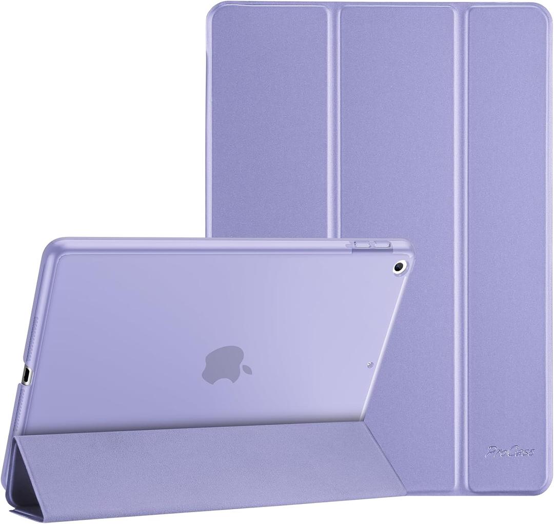 ProCase Smart Case for iPad 9.7 Inch iPad 6th/5th Generation 2018 2017(Model: A1893 A1954 A1822 A1823), Ultra Slim Lightweight Stand Cover with Translucent Frosted Back -Lightpurple