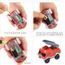 Tracks Cars Replacement only, Toy Cars for Magic Tracks Glow in the Dark, Racing Car Track Accessories with 5 Flashing LED Lights, Compatible with Most Car Tracks for Kids Boys and Girls(3pack)