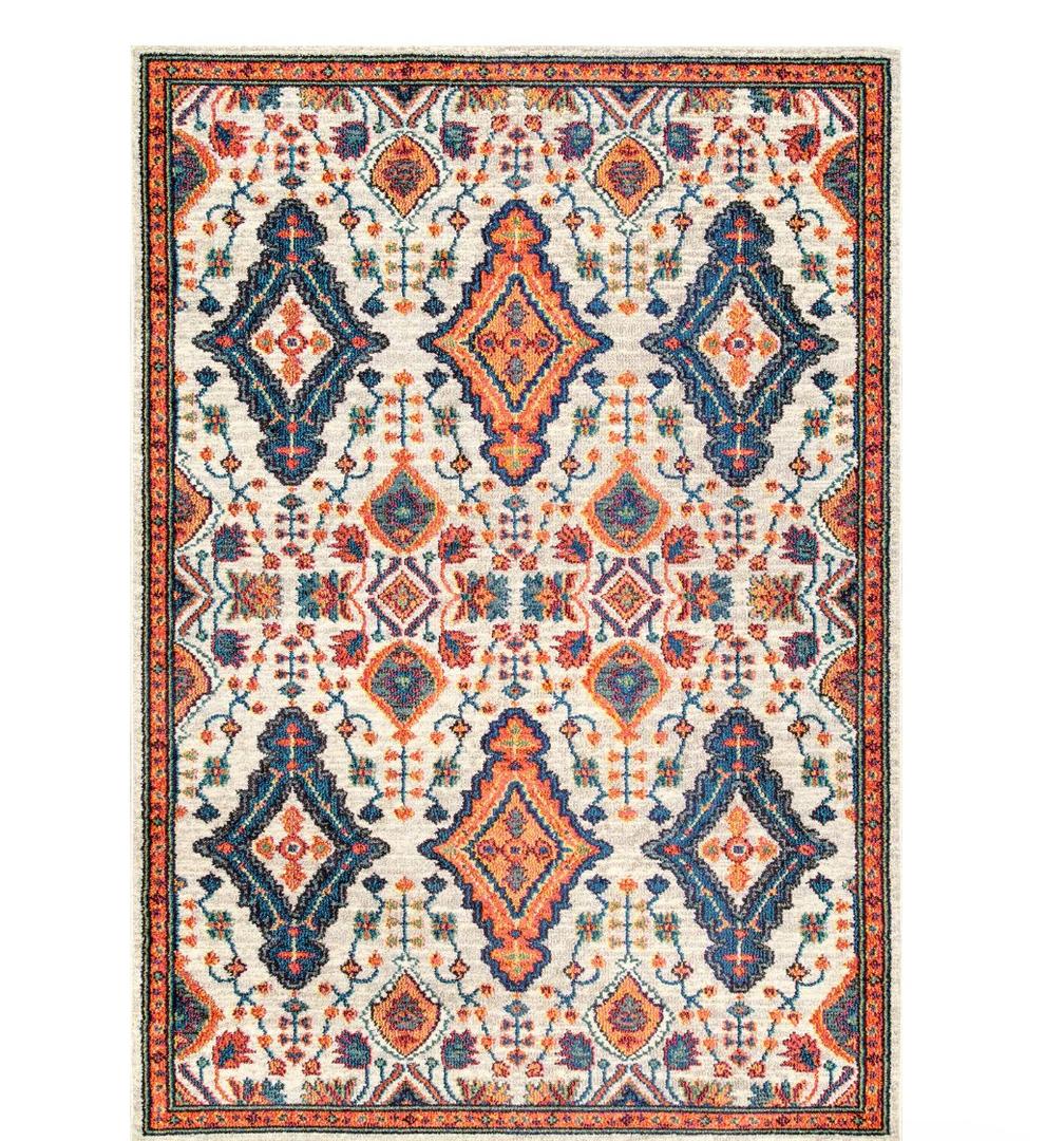 Diamond Drops Rug.Size: 5'3"x7'7"
