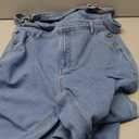 Runcati Men's Denim Bib Overall Jean Romper Trousers Adjustable Strap Workwear Jumpsuit, M