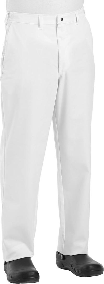 Chef Designs Men's Rk Cook Pant (32W x 30L, White)