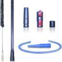 Dryer Vent Cleaner Kit & Refrigerator Condenser Coil Brush-Dryer Lint Brush Vent Trap Cleaner-Vacuum Attachment for Small Crevice-Dryer Cleaner Brush