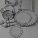 Set of 9 Cake Stands Metal Cupcake Stand Set Multiple Styles Candy Fruit Display Tower Dessert Plate Cake Serving Tray for Birthday Party Wedding Anniversary Baby Shower Engagement (White)