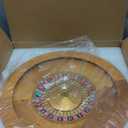 Leyndo 20 Inch Wooden Roulette Wheel with 4 Roulette Balls Casino Grade Precision Bearings Roulettes Wheel Turntable Leisure Table Games for Home Professional Use Night Party Game(Classic Pro)