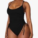 Viottiset Women's Ruched High Cut One Piece Swimsuit Tummy Control Bathing Suit Monokini, Size Not Found