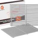 SUS304 66095 Genesis II Grill Grate Replacement Parts for Weber Genesis II 300 & GS4 Genesis II LX 300 Series Gas Grills, Genesis II E&S 310 315 320 325 340, Grill Parts for Weber Genesis 2 66802
