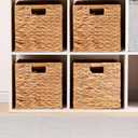 11 x 11 Inch Water Hyacinth Storage Baskets,Set of 2 storage cube