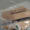 ULTCOVER Waterproof Outdoor TV Cover Double Layers with Clear Front Flap for 42-45 inch Outside Flat Screen Televisions