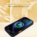 KANGHAR Black Case for iPhone Air Case, Cute Mushroom Art Design Soft TPU Shockproof Protective for Women Girl Summer Phone Cover