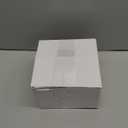 Boao Flower Girl Basket Set of 2 White Wedding Flower Baskets with Satin Bowknot and Handle for Wedding Ceremony Petals Confetti Gift Storage Collection, Hollow Design(6.7 x 4.2 x 4 Inch)