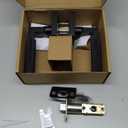 Asidrama 4 Pack Black Privacy Door Handles, Door Lever with Door Knobs Indoor for Bedroom or Bathroom, Heavy Duty Door Handles Interior with Locks for Left Right Sided Doors