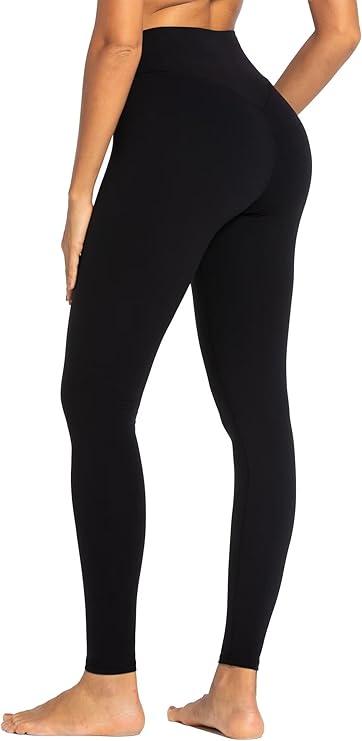 SWorkout Leggings for Women, Tummy Control Compression Workout Gym Yoga Pants, No Front Seam & High Waist, M