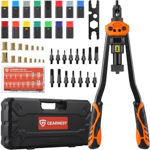 16" Rivet Nut Tool Kit with 15 Metric/SAE Mandrel, 287 Rivnut