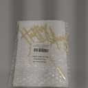 1PCS Gold Birthday Cake Topper, 5.3 x 7.2 Inches Acrylic Happy Birthday Cake Sign, Glitter Mirror Cake Topper Decorations for Anniversary, Bridal Shower, Birthday Party Supplies