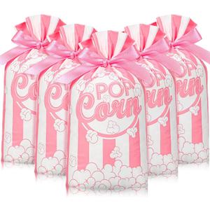 50 Pcs Popcorn Plastic Bags Circus Carnival Party Goodie Bags Bulk Movie Night Popcorn Container for Halloween Carnival Movie Night Theater Party Supplies(Pink) 50 Pcs Popcorn Plastic Bags Circus Carnival Party Goodie Bags Bulk Movie Night Popcorn Container for Halloween Carnival Movie Night Theater Party Supplies(Pink)