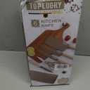 Knife Set, Wiztoynia 6-Piece Coffee Kitchen Knife Set for Home, Anti-Rust Non-stick Stainless Steel Sharp Chef Knife Set with Universal Knife Block for Kitchen, Ergonomical Design (Coffee)