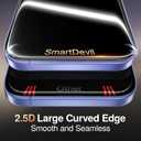 SMARTDEVIL 2 Pack Privacy Screen Protector for iPhone 16, [Anti-Spy] [Military-Grade Shatterproof] [9H Hardness] Tempered Glass, [Easy Installation] Bubble-Free & Case-Friendly, Dust-Free Box