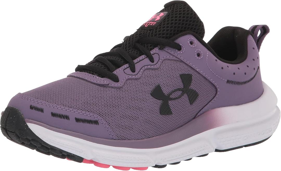 Under Armour Women's Charged Assert 10 (8.5, (500) Retro Purple/Retro Purple/Black)