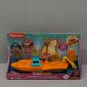 Fisher-Price Little People Toddler Toy Disney Princess Moana & Mauis Canoe Sail Boat with Figures for Pretend Play Ages 18+ Months