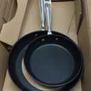 All-Clad HA1 Hard Anodized Non Stick Fry Pan Set 2 Piece, 8, 10 Inch, Induction, Oven Broiler Safe 500F, Pots and Pans Set, Kitchen Frying Pans, Skillets, Premium Cookware, Home, Dishwasher Safe Black