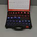 50 Pcs Nut and Bolt Thread Checker - 27 Standard & 23 Metric, Detachable Bolt Size Finder Tool, Screw and Nut Identifier Thread Gauge Especially for Tight Spaces