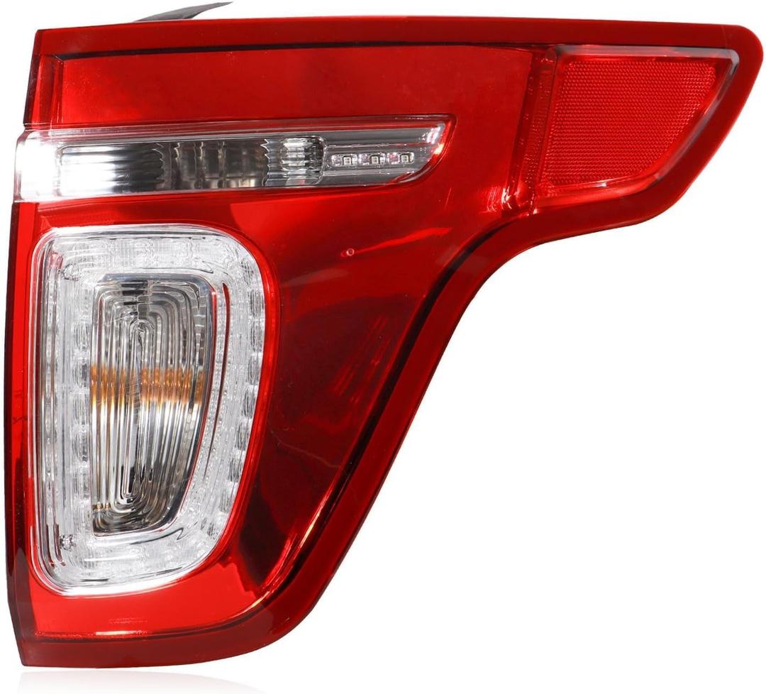 LED Tail Lights Assembly Compatible with 2011-2015 Ford Explorer OE Style Right Passenger Side Rear Light Taillights Replacement for BB5Z13404C