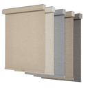 Persilux Solar Shades for Windows Light Filtering Roller Shades (47" W x 72" H, Beige) Flame Retardant, UV Protection Sheer Blinds for Windows, Home, Patios Office, Easy to Install