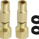 Anxingo Air Chuck Twist-on, 2 PCS Heavy Duty Tire Air Chuck Screw on Tire Air Chuck for Tire Inflator Gauge Compressor Accessories