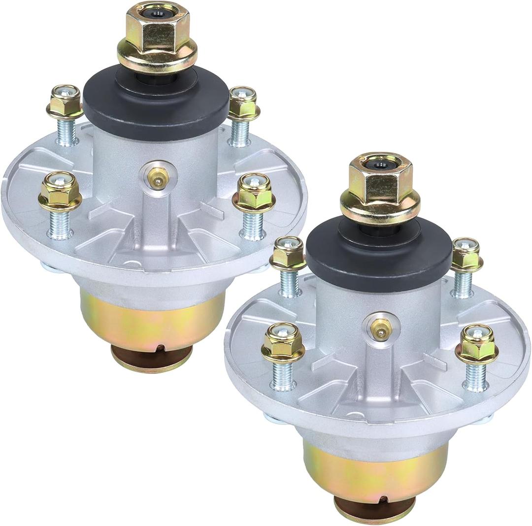 2 Pack AM144608 Spindle Assembly Kit Replace John Deere Spindle Assembly AM144608 John Deere AM144608 Spindle for John Deere S240, X350, X380, Z335E, Z355E, Z375R, Z525E ZTrak Mowers