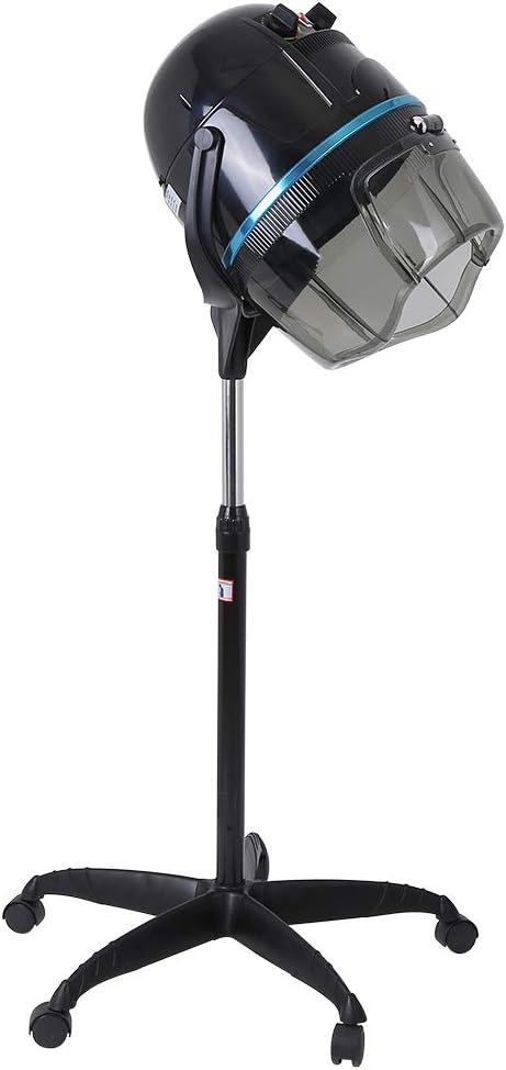 Hooded Floor Dryer, Professional Rolling Standing Hair Dryer Hair Processor Adjustable Hooded Hair Bonnet Dryer Salon Hair Styling Tool for Hot Perm Hair-Drying Hair Treat Hair Treatment