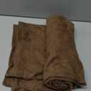 MADIZZ Set of 2 Short Chenille Throw Pillow Covers 26x26 Inch Brown Soft Decorative Cushion Cover for Sofa Bedroom Pillow Shell