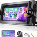 Car Radio for Dodge Ram 1500/2500 2006-2008 Chrysler 300C 2004-2008 Jeep Grand Cherokee 2005-2007 Upgrade Stereo with CarPlay Touch Screen Fast Charge Android Auto Bluetooth Backup Camera 128G