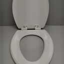 Mayfair NextStep2 Slow-Close Toilet Seat with Built-In Toddler Potty Training Seat, Removable, White, Elongated White 