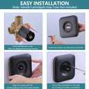 Replacement Escutcheon Plate, Compatible with Moen Genta LX Posi-Temp, for One-Handle Tub and Shower Faucets, Single Metal Square Shower Escutcheon Kit, Oil Rubbed Bronze