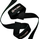 Lifting Straps, wrist straps for weightlifting, workout, Bodybuilding, Powerlifting & Deadlift -With 5mm Neoprene Pads & Anti-Slip Silicone -Extra Wrist Support for Weight lifting Men & Women