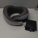 NOCRLG Travel Pillow, Travel Neck Pillow for Airplanes Car, 100% Pure Memory Foam Travel Pillow, Sleeping Essentials for Long Flight 360° Head Support Degree Dark Black