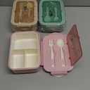 Mfacoy 3 Pack Bento Boxes for Adults/Kids, 1100 ML Bento Lunch Box With Spoon & Fork, Lunch Box Containers, Bento Box for Dining Out, Work, Picnic, BPA-Free, Microwave & Dishwasher Safe