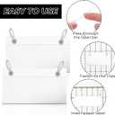 200 Pcs Plastic Wire Shelf Label Holder, 4" x 2.2" Clear Wire Rack Labels, Retail Price Label with Double Snap Lock Closure, Reusable Basket Labels Clips for Storage Bins, Market, Retail Shop, Pantry