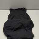 R.Vivimos Womens Summer Boho Cotton Maxi Dress Adjustable Spaghetti Strap Elastic Smocked Casual Ruffle Hem Flowy Beach Dress (Medium, Black)