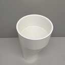 6" X 4" PVC Pipe Fitting Schedule 40 Compatible with 429-E Series Eccentric Reducer Coupling Suitable for High-flow Capacity, Plumbing, Irrigation, Pool, Spa, White