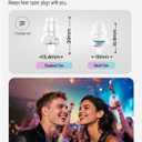 Hearprotek Concert Ear Plugs, 2 Pairs Reusable High Fidelity Musician Ear Plugs, Purple, Silicone, Earplugs, Earplug, Noise Protection