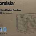 ZOMISIA Collapsible Dog Crate for Large Dogs - 36" L Heavy Duty Dog Kennel No Tools Required with 4 Sides Steel Foldable Cage for Dogs Indoor Furniture, Portable Carrier with 2 Smooth Wheels, Beige