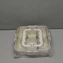 Divided Veggie Tray with Lid and Handle 6 Compartment Serving Tray with Dividers Portable Travel Snack Containers Stackable Snackle Box Charcuterie Container for Fruit,Vegetable,Salad (6 Containers)