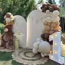 Brown Balloons Arch Kit - Neutral Balloon Garland Arch Kit Different Sizes 18 12 5 Inch Brown Sand White Nude Balloons for Cowboy Bear Baby Shower Gender Reveal Wedding Birthday Party Decorations