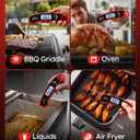 Meat Thermometer Digital - Instant Read Food Thermometer for Cooking Grilling, Candy, Air Fryer, Griddle Probe Kitchen Gadgets Essentials BBQ Accessories, Gifts for Men, Mom, Dad, Red